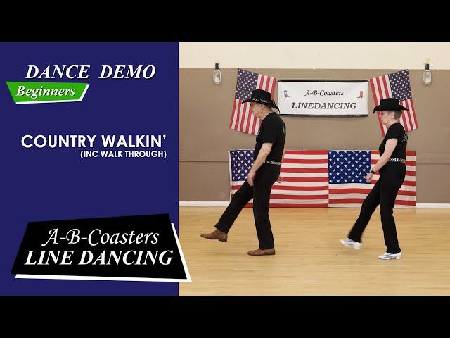 COUNTRY WALKIN' - Line Dance Demo & Walk Through