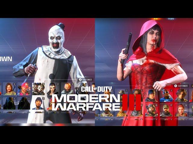 NEW All Upcoming MW3 Season 6 Cosmetic Bundles Operator Skins Halloween Skins Bundles The Haunting