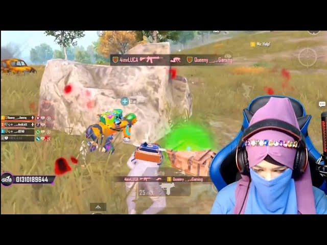 Bangladeshi Girl stremar VS Content creator Queeny Gaming 2.0 Vs LUCA PUBG #PUBGMOBILE #bgmi