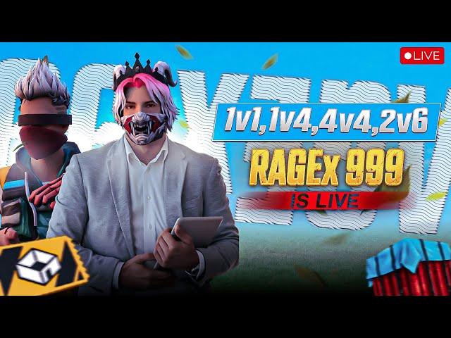  RAGEx IS LIVE 1V4/2V6/4V4 LIMITED PLAY WITH DANGEROUS SUBSCRIBER #shortsfeed #shorts  #freefire