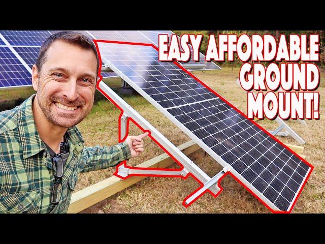 Finally An Affordable Solar Panel Ground Mount! Installation DIY EG4