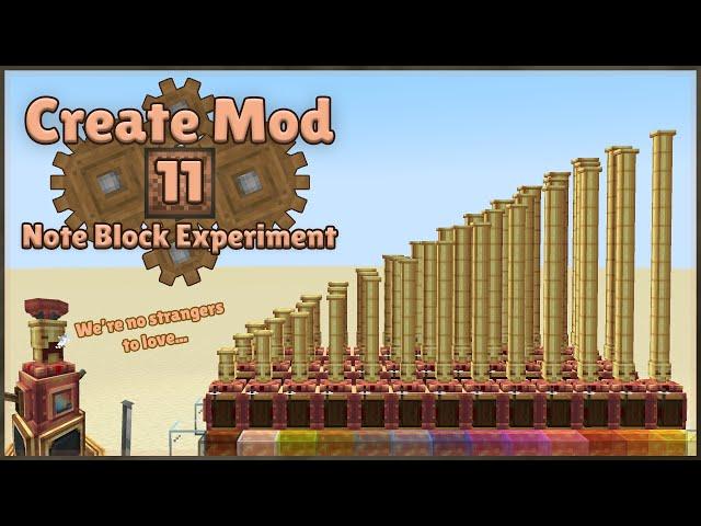 Create Mod | Note Block Experiment #11 | Steam Whistles