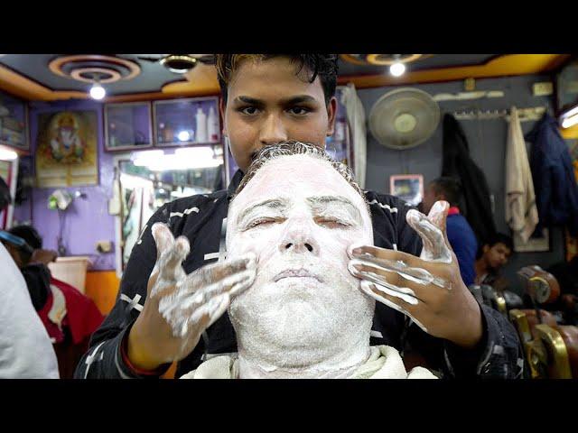 The ULTIMATE Indian HAIRCUT EXPERIENCE 2.0 - Face & Back Massage | Shillong, Meghalaya, India