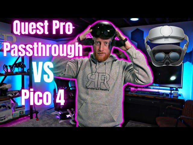 Meta Quest Pro Mixed Reality Passthrough VS Pico 4