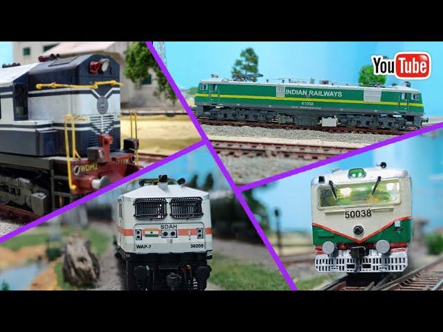 Indian Railways Model Train Run Compilation Part 2 | HO Scale Model Train | WAP 7 Model | train