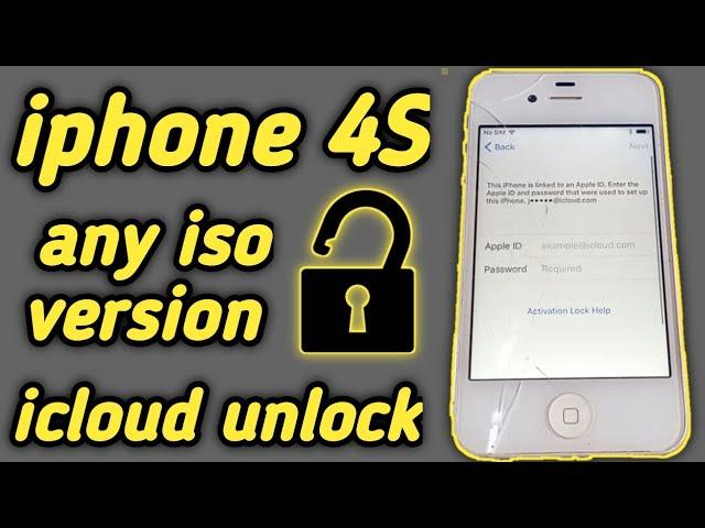 iPhone 4s iCloud Unlock | How to Unlock iCloud 4s New method 2022