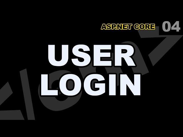 ASP.Net Core: 04 - User Login Create Manage ASP.Net Core