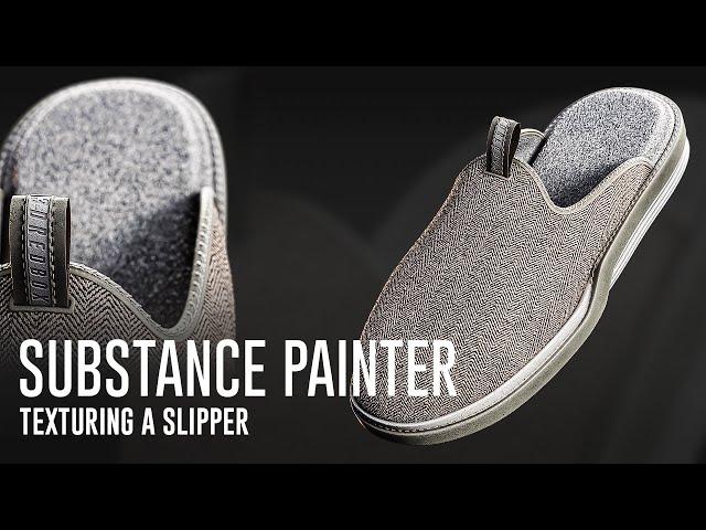 How to texture a realistic slipper model