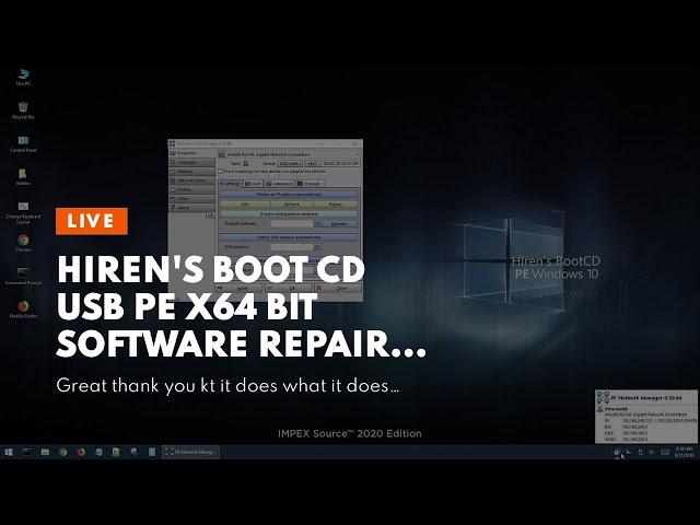 Hiren's Boot CD USB PE x64 bit Software Repair Tools Suite 2020 latest version 16.3 Best PC Com...