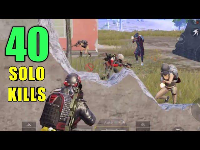 40 SOLO KILLS NEW WORLD RECORD | SOLO VS SQUAD | PUBG MOBILE