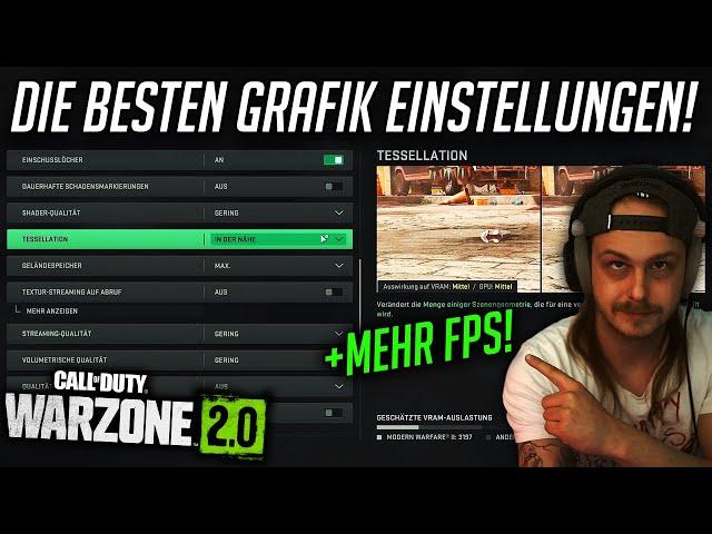 Die BESTEN GRAFIK EINSTELLUNGEN in Warzone 2 und MW2 | Mehr FPS  BESSER GEGNER erkennen!