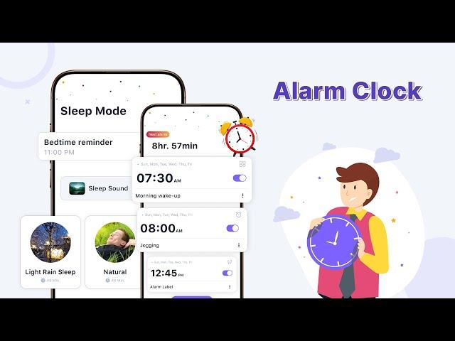 Best Alarm Clock App for Heavy Sleepers! Smart Alarm Features!