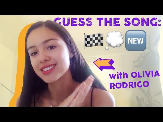 Olivia Rodrigo Guesses The Song From The Emoji's! | The Emoji Game