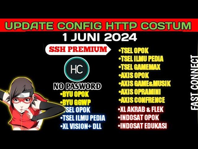 GRATISS | CONFIG HTTP COSTUM | XL VISION+ | Axis | TelkomseL| Indosat,BYU [1 JUN]