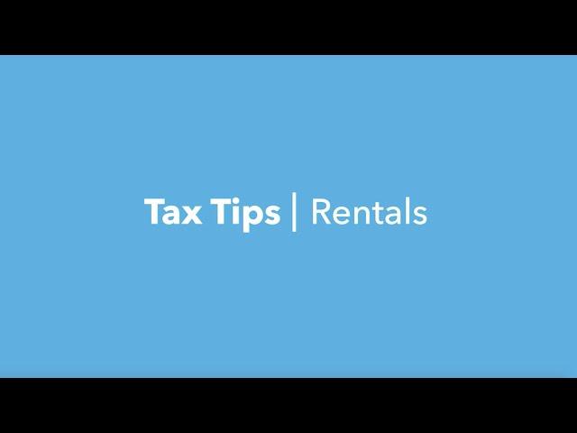 TAX TIPS  for Renting Out Properties - TurboTax Canada