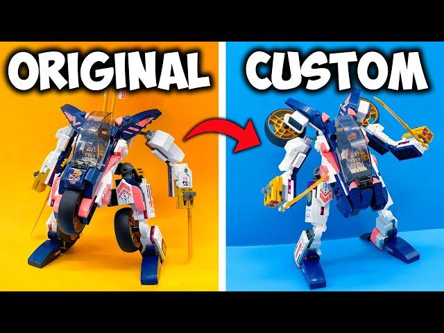 Custom LEGO Ninjago Sora's Flying Mech! | 71792 Sora's Transforming Mech Bike Racer Alternate Build