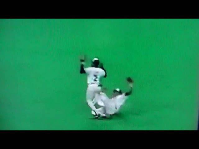 Manny Lee & Candy Maldonado Collision & Great Catch