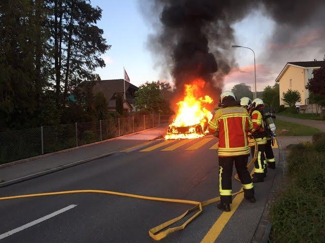 Alarmfahrt Autobrand 09.Mai 2015