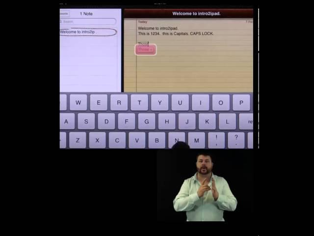 ipad keyboard   Auslan Translation