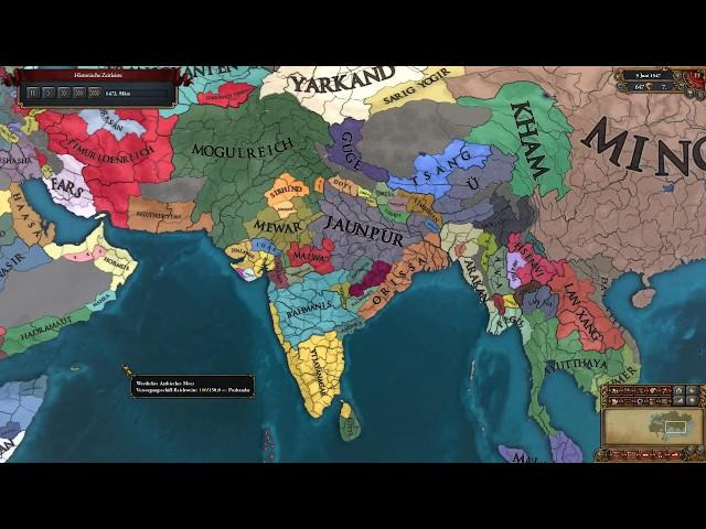 EU IV Timelapse - True Heir of Timur