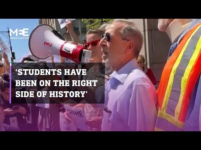 Columbia professor Rashid Khalidi says student protesters are ‘on the right side of history’