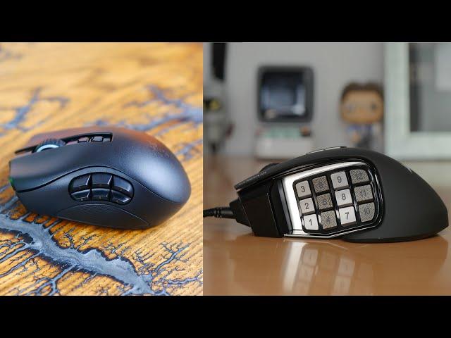 Razer Naga Pro vs Corsair Scimitar RGB Elite - expensive vs affordable