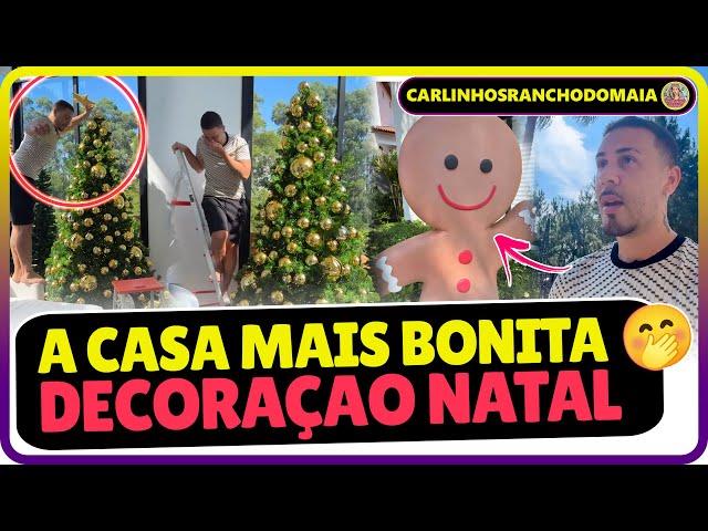 CARLINHOS VAI CHAMAR ATENÇÃO DA VIZINHANÇA COM A SUA DECORAÇÃO DE NATAL 