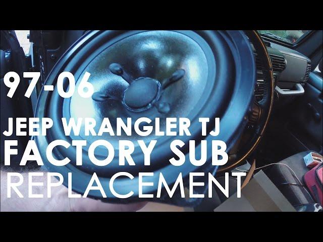 97-06 Jeep Wrangler TJ Factory Subwoofer Replacement