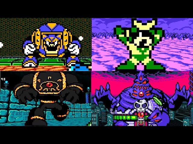 MegaMan 8-Bit Deathmatch v6 - All Bosses W/ Cutscenes Part 2 (Mega Man 7 - 10)