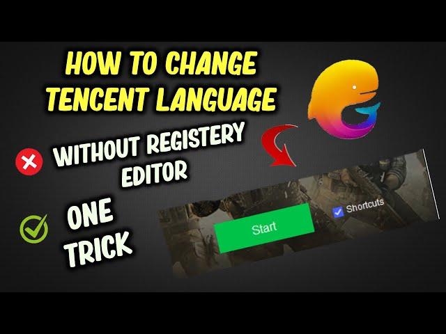 How To Change Tencent Gaming Buddy language After New || Without Registry Editor 2021.