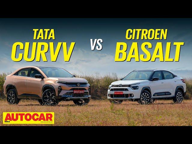 Tata Curvv vs Citroen Basalt - Which is the better coupe-SUV? | Comparison | Autocar India