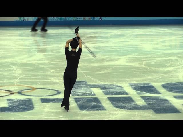 Юзуру Ханю Yuzuru Hanyu тренировка ПП 14.02.2014