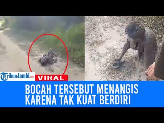 Viral Seorang Bocah Diduga Mabuk Miras Hingga Tergeletak di Jalan