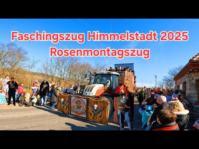 Faschingszug Himmelstadt 2025 unterwegs mit Justus König J.K