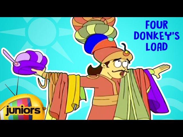 Akbar And Birbal Stories In English | Four Donkey's Load | Animated Stories | Mango Juniors