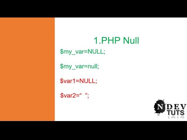 Special Datatype in PHP