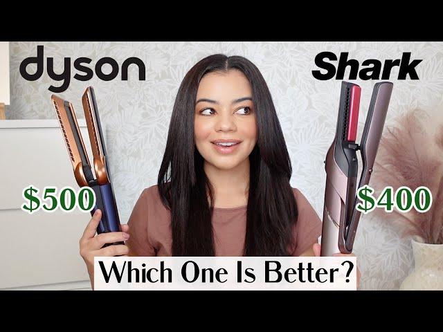 Dyson Airstrait VS Shark FlexFusion On Curly Hair  SO IMPRESSED!