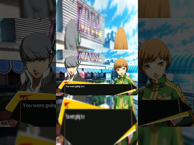 Chie Dissapoints Yu #persona4arena #atlus