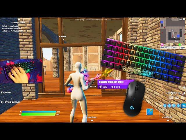 HyperX Alloy Origins 60 Chill  Keyboard & Mouse Sounds ASMR  Fortnite Titled Towers Gameplay