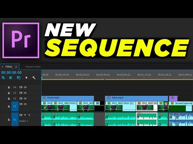 How To Create a New Sequence and Add Clips to Timeline | Adobe Premiere Pro CC Beginner Tutorial