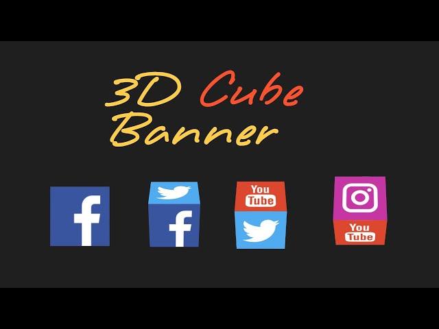 3D Cube Banner 만들기 (With. HTML/CSS/JS)