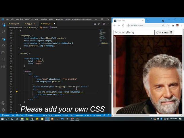 How to create a meme-generator using ReactJS