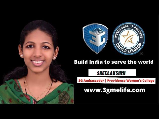 Sreelakshmi | Kerala's Largest Career Guidance Digital Conference | 3G IRPS | Dr. Sahid Cholayil