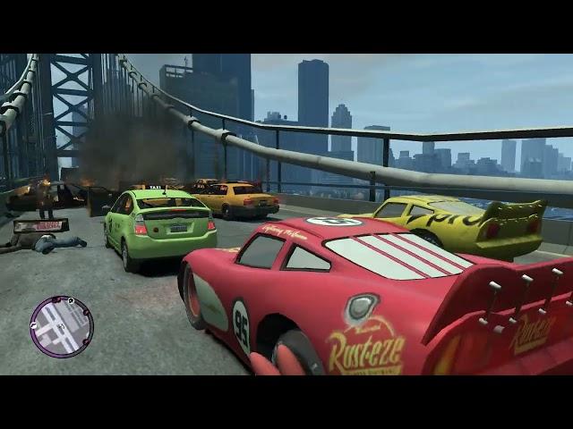 GTA IV Chaos on the bridge + Messing around with the Explosive Sniper