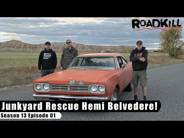 Junkyard Rescue Hemi Belvedere! - Roadkill S13E01 - Reality Car TV Show