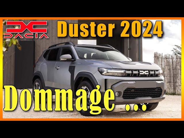 🟢 Dacia DUSTER 2024 - Dommage ... 🟢