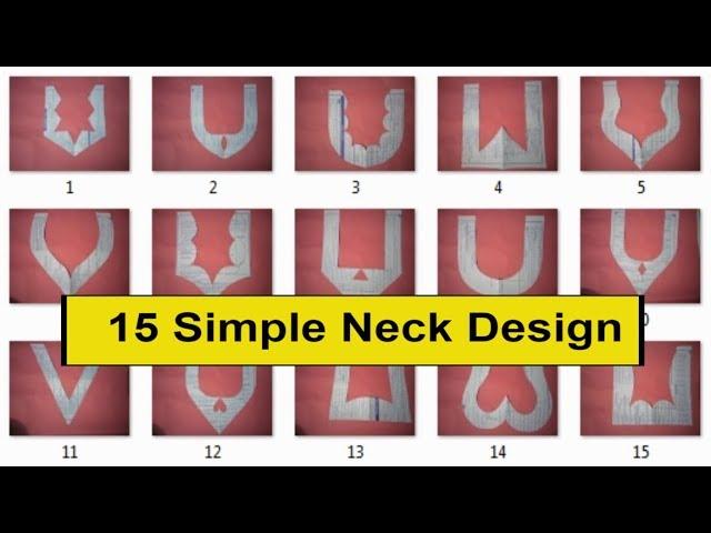 15 simple neck design 2018