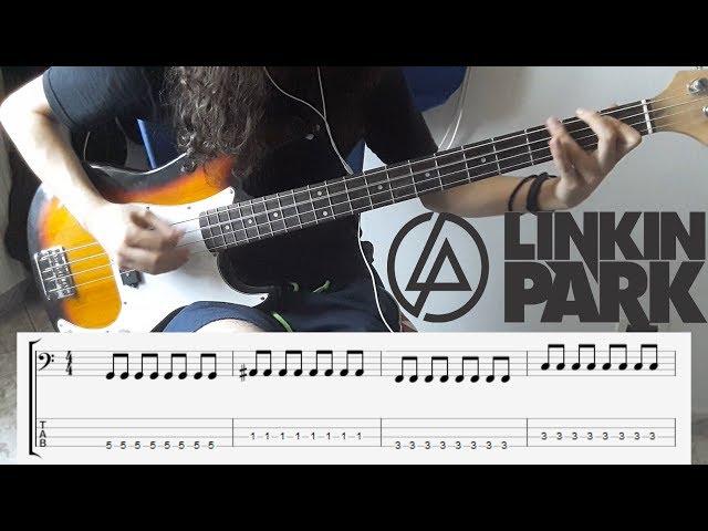 Tutorial Bass Cover + TAB On Screen Linkin Park - What I've Done (Tribute to Chester Bennington)