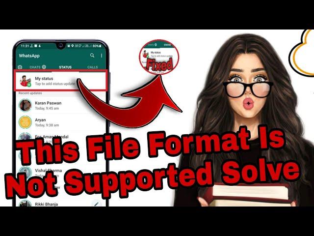  Live Proof || this file format is not supported whatsapp ||