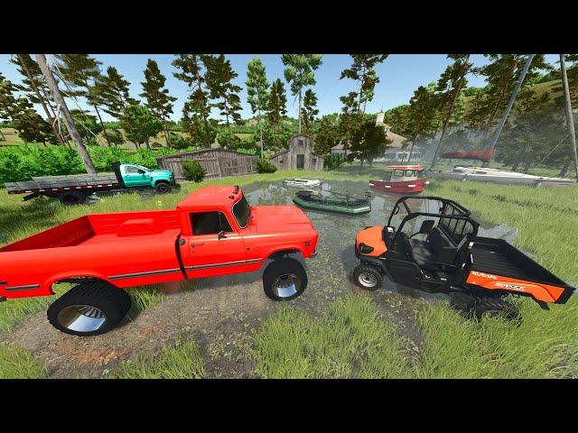 Searching Flooded Swamp for Lost Farmer | Farming Simulator 25